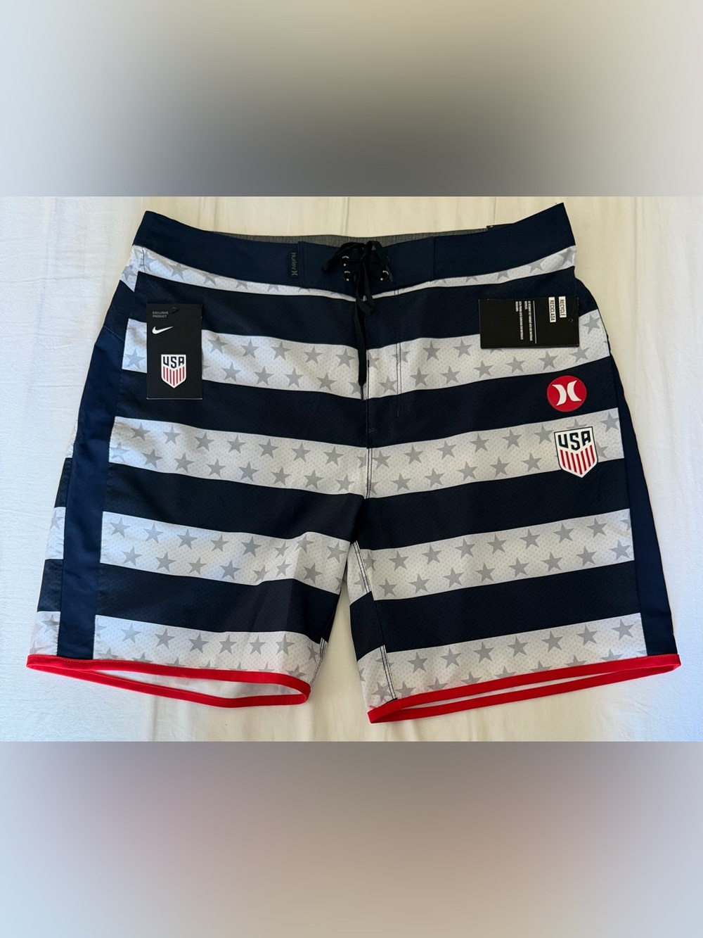 Hurley Phantom 18" USMNT National Team Swimming Soccer Shorts Men’s Sz: Medium